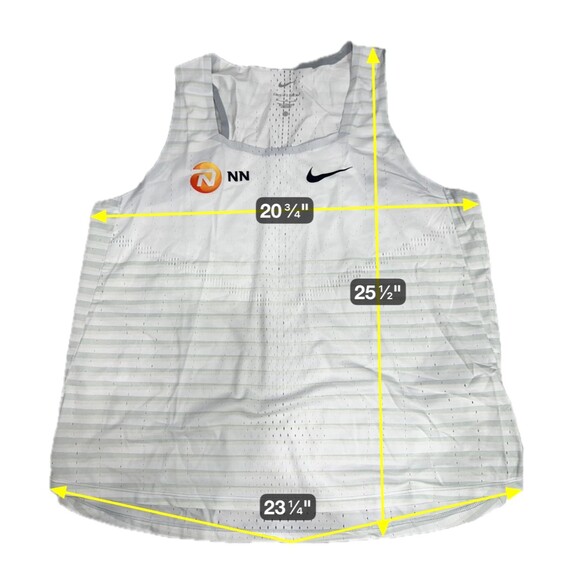 NIKE Aeroswift NN Singlet White Racing Running Tank Top Women's Large DR5850 - Picture 2 of 14